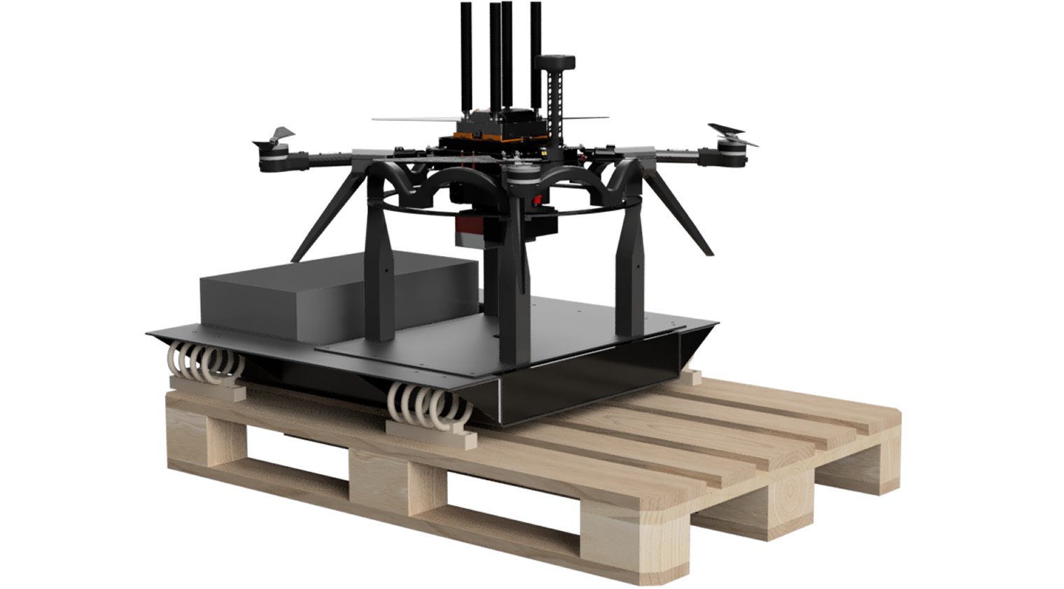 TELEVATOR mobile tethered UAV system with UAV carrier platform
